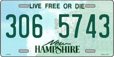 NH license plate 3065743