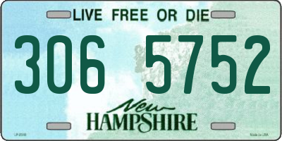 NH license plate 3065752