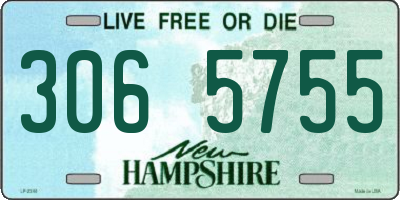 NH license plate 3065755