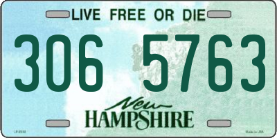 NH license plate 3065763