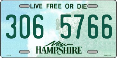 NH license plate 3065766