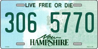 NH license plate 3065770