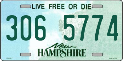 NH license plate 3065774