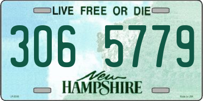 NH license plate 3065779