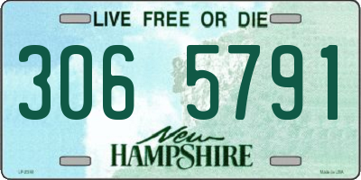 NH license plate 3065791