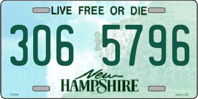 NH license plate 3065796