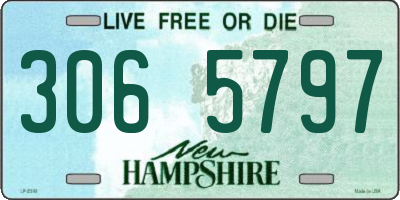 NH license plate 3065797