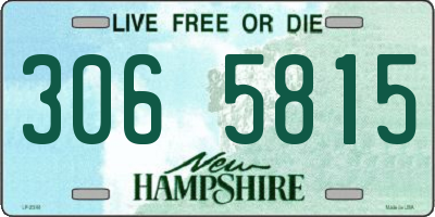 NH license plate 3065815