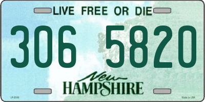 NH license plate 3065820