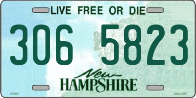 NH license plate 3065823
