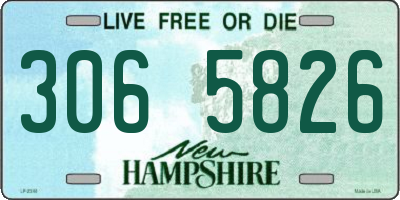 NH license plate 3065826