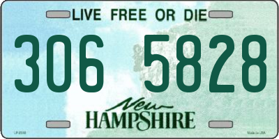 NH license plate 3065828