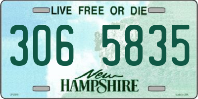 NH license plate 3065835