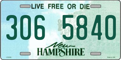 NH license plate 3065840