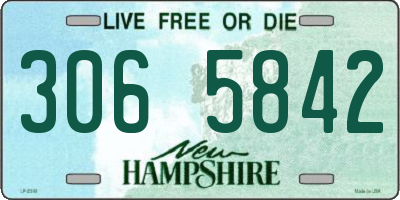NH license plate 3065842