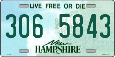 NH license plate 3065843