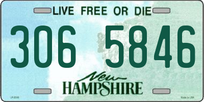 NH license plate 3065846