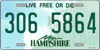 NH license plate 3065864