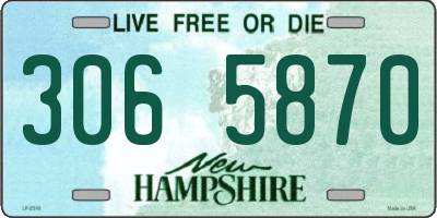 NH license plate 3065870