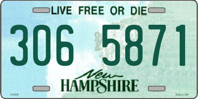 NH license plate 3065871