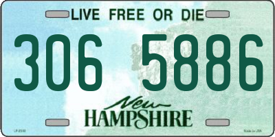 NH license plate 3065886