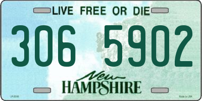 NH license plate 3065902
