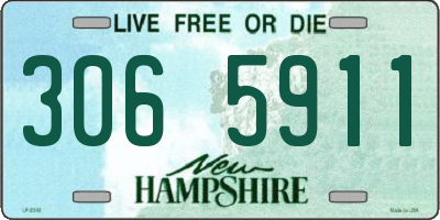 NH license plate 3065911
