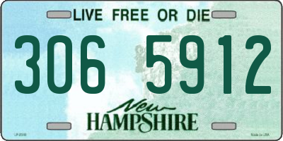 NH license plate 3065912