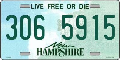 NH license plate 3065915