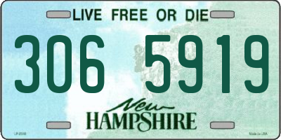 NH license plate 3065919