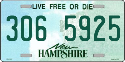 NH license plate 3065925