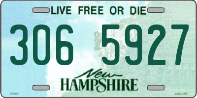 NH license plate 3065927