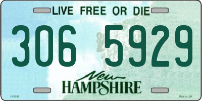 NH license plate 3065929