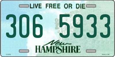 NH license plate 3065933