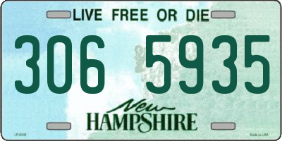 NH license plate 3065935