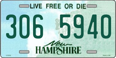 NH license plate 3065940