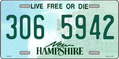 NH license plate 3065942
