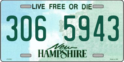 NH license plate 3065943