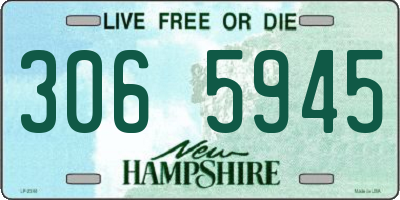 NH license plate 3065945
