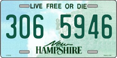 NH license plate 3065946