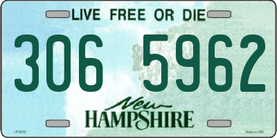 NH license plate 3065962