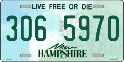 NH license plate 3065970