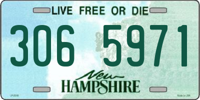 NH license plate 3065971
