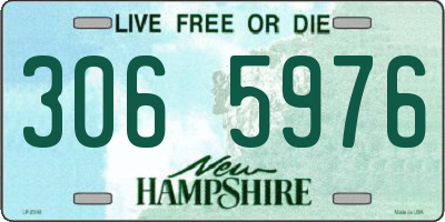 NH license plate 3065976