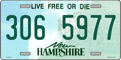 NH license plate 3065977