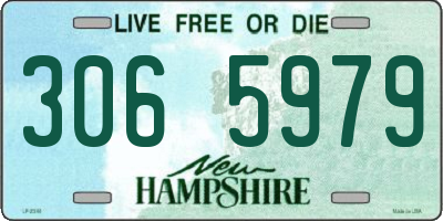 NH license plate 3065979