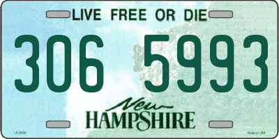 NH license plate 3065993