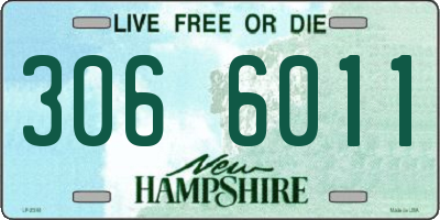 NH license plate 3066011