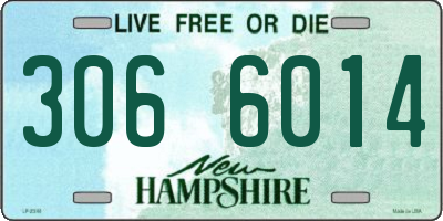 NH license plate 3066014