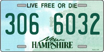 NH license plate 3066032
